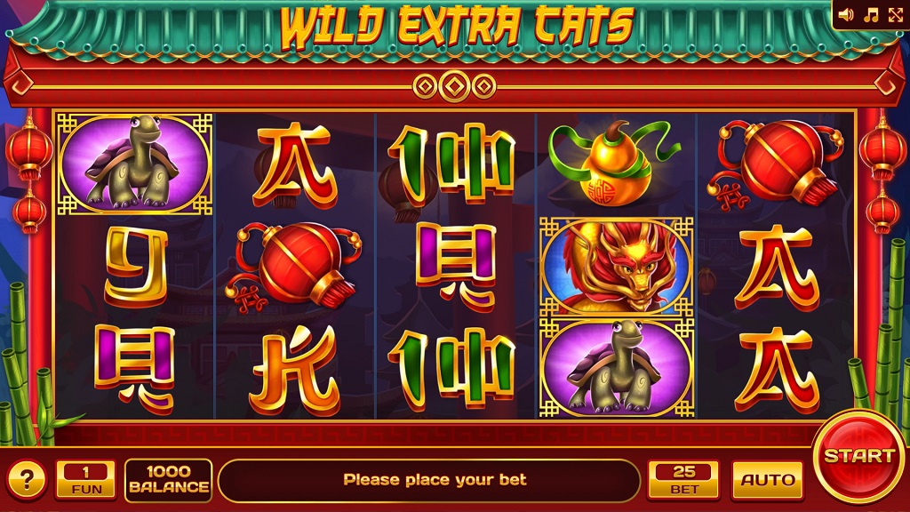 Screenshot of Wild Extra Cats slot from InBet