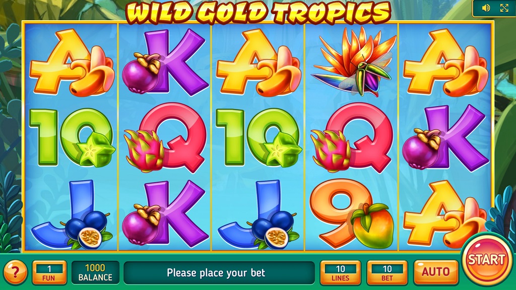Screenshot of Wild Gold Tropics slot from InBet
