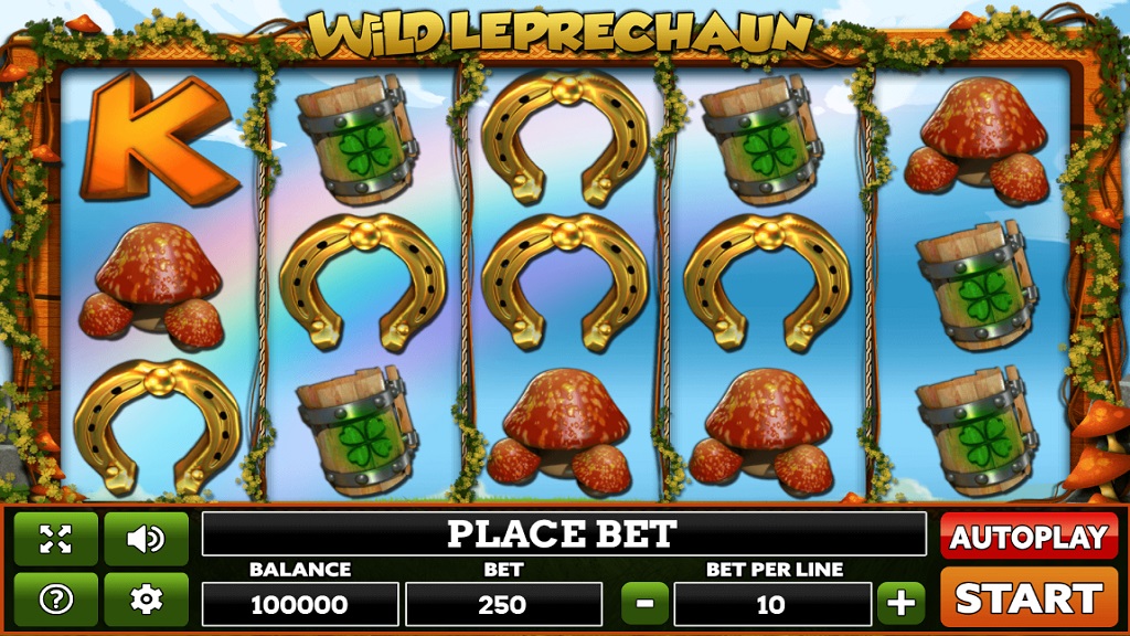Screenshot of Wild Leprechaun slot from PlayPearls