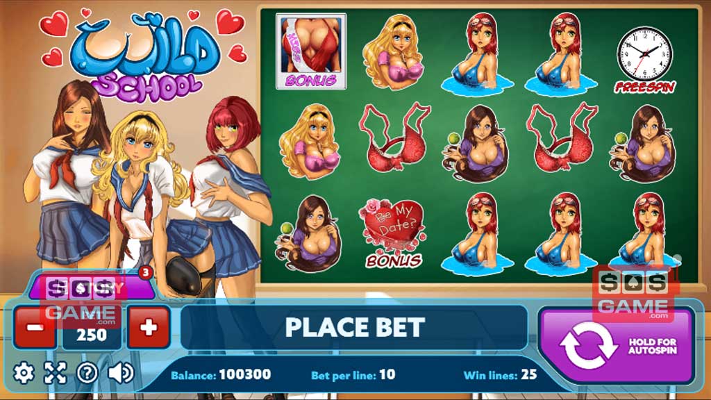 Screenshot of Wild School slot from PlayPearls