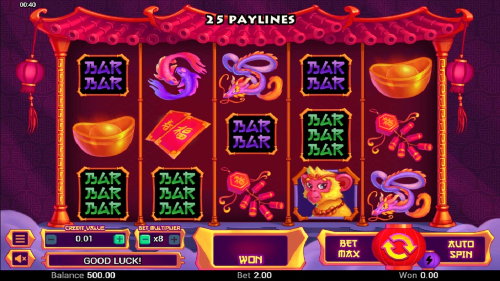 Screenshot of Wild Wild Tiger slot from Swintt