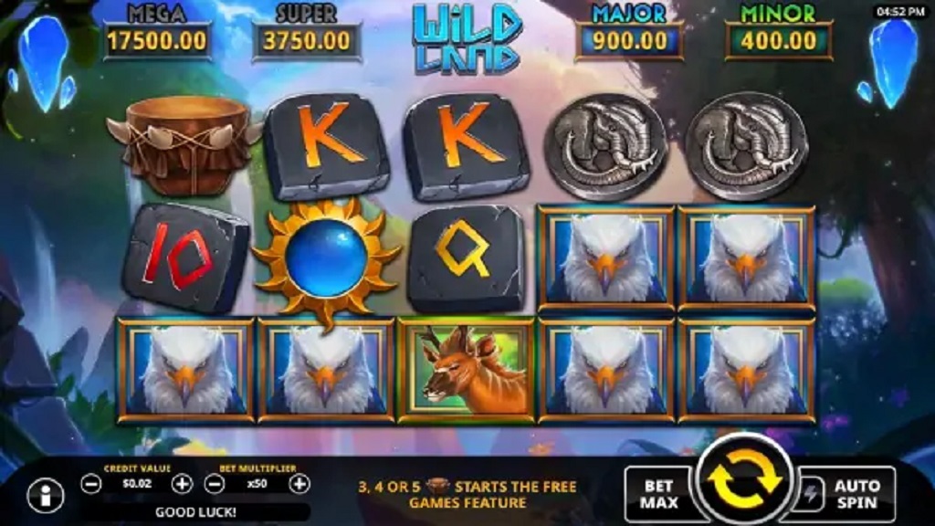 Screenshot of Wildland slot from Swintt