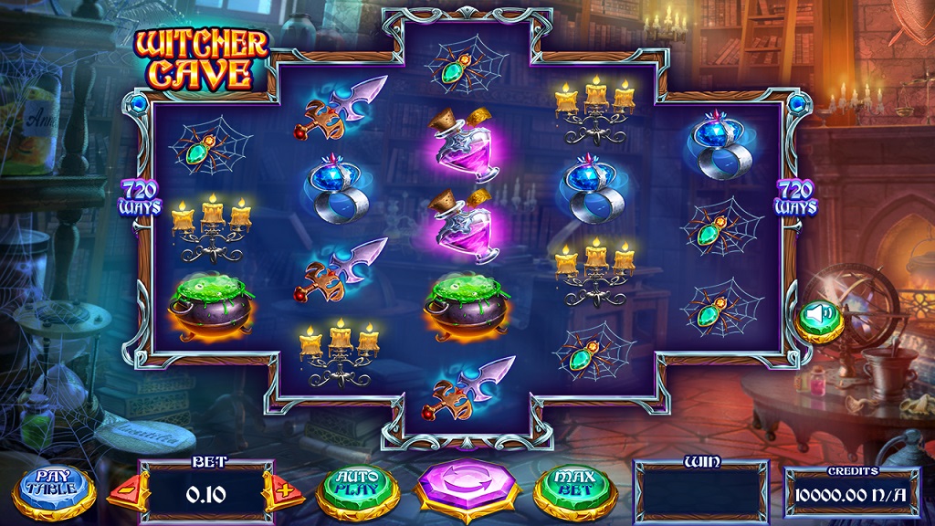 Screenshot of Witcher Cave slot from Felix Gaming