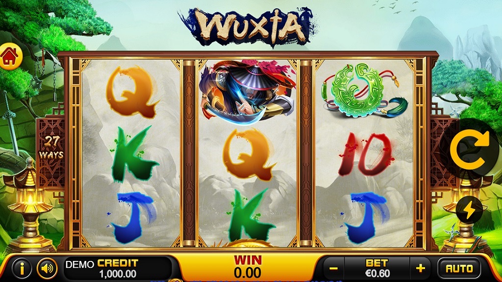 Screenshot of Wu Xia slot from Playstar