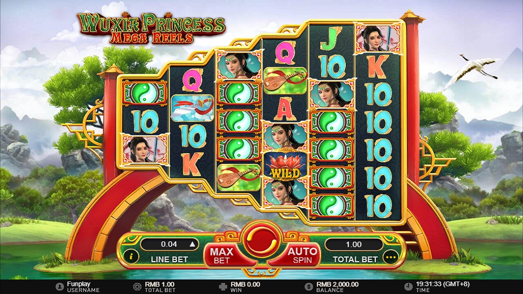 Screenshot of Wuxia Princess slot from GamePlay