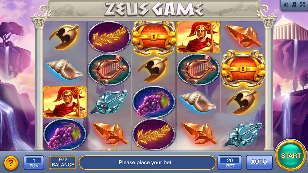 Screenshot of Zeus Game slot from InBet
