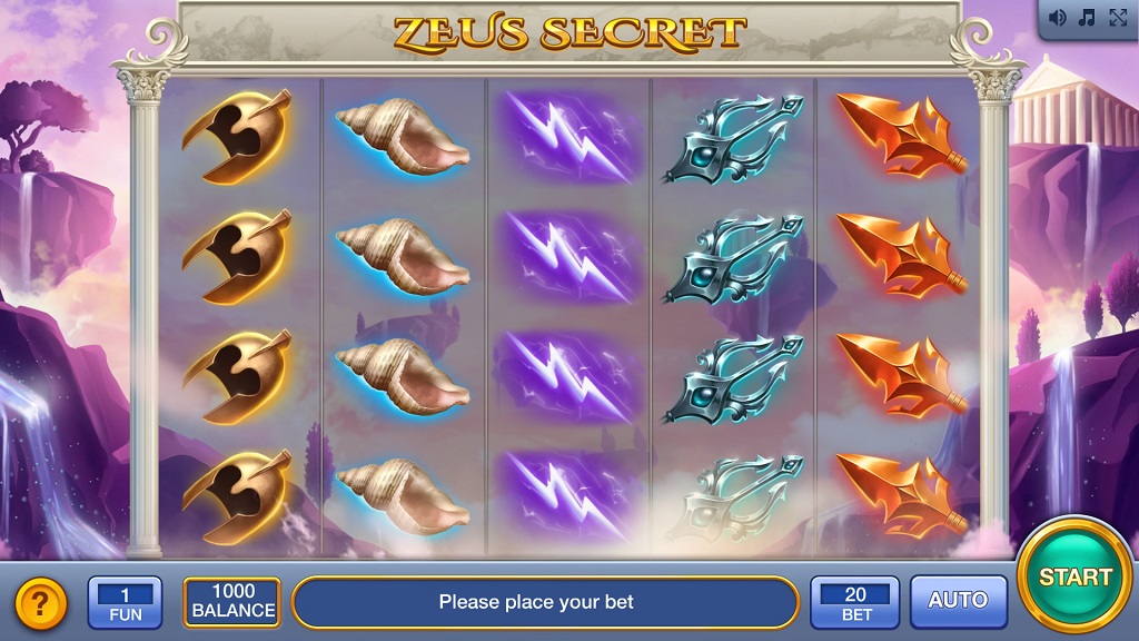 Screenshot of Zeus Secret slot from InBet