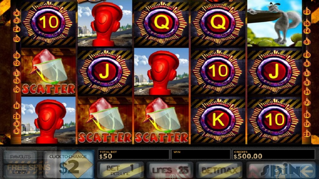 Screenshot of 5-Reel Fire slot from Multislot