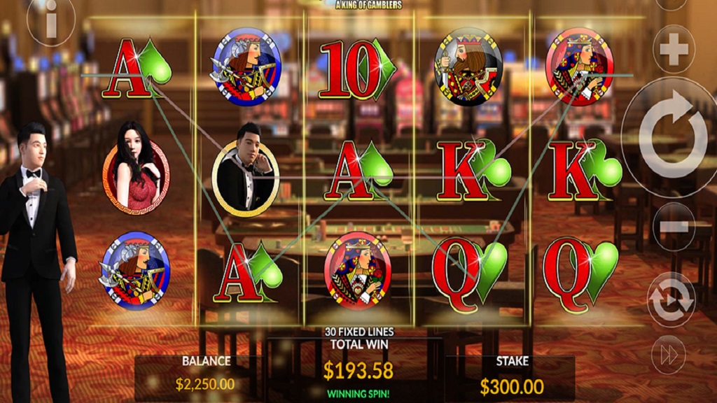 Screenshot of A King Of Gamblers slot from Maverick