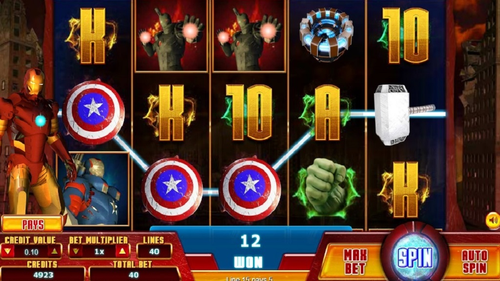 Screenshot of Action Heroes slot from Top Trend Gaming