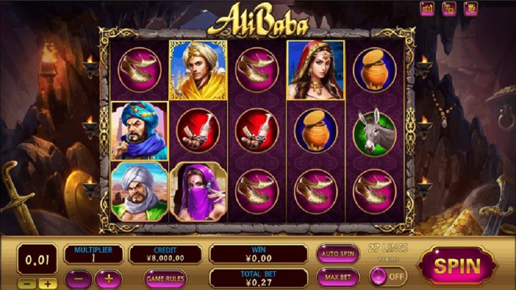 Screenshot of Ali Baba slot from XIN Gaming