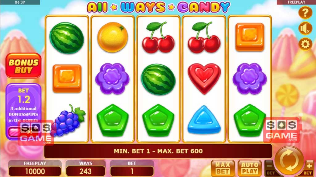 Screenshot of All Ways Candy slot from Amanet