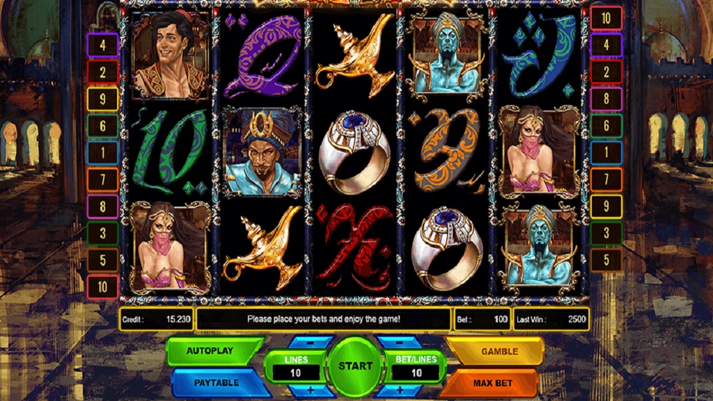 Screenshot of Arabian Legacy slot from Platin Gaming