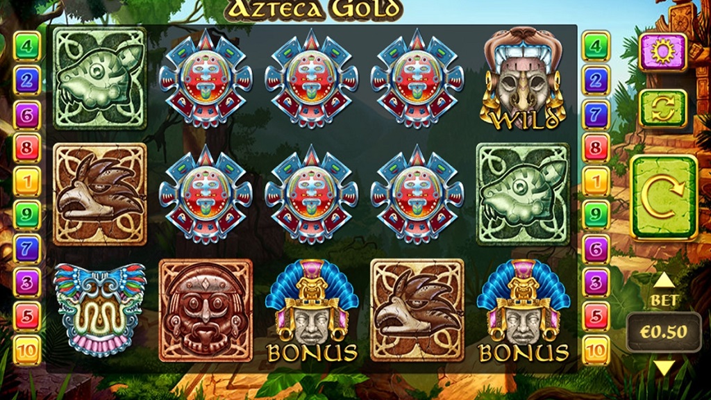 Screenshot of Azteca Gold slot from MetaGU