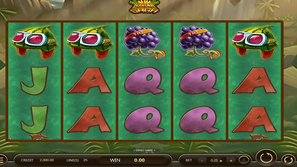 Screenshot of Banana Saga slot from JDB168