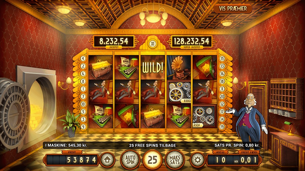 Screenshot of Bank Walt slot from Magnet Gaming