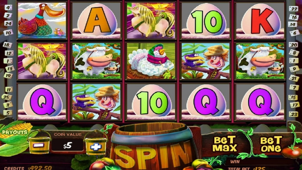 Screenshot of Barnyard Bucks slot from Multislot