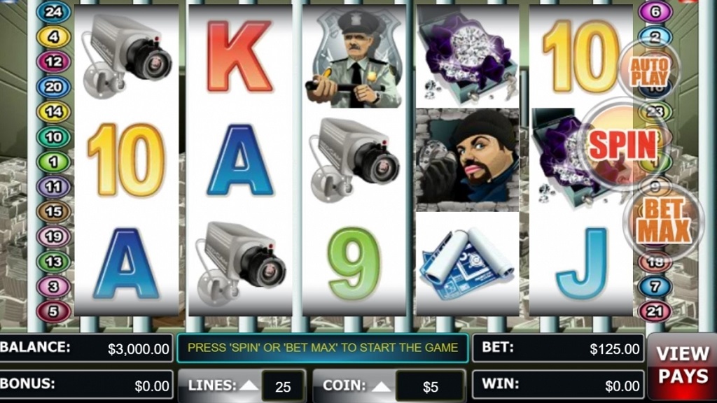Screenshot of Beat the Bank slot from Wager Gaming