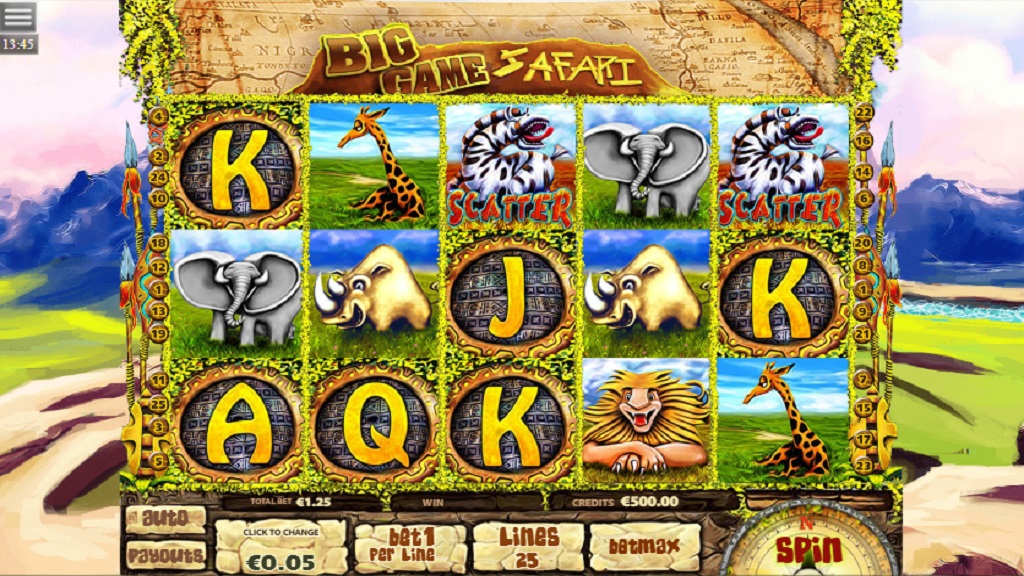 Screenshot of Big Game Safari slot from Multislot