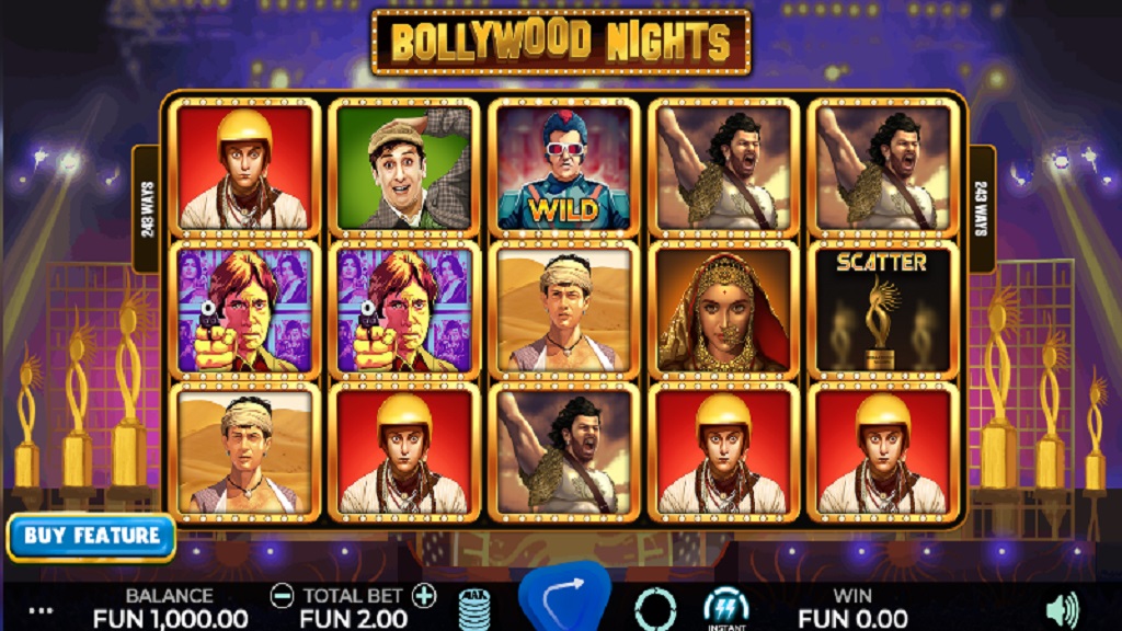 Screenshot of Bollywood Nights slot from Ho Gaming