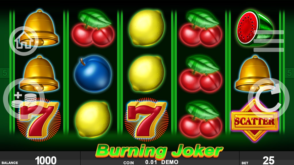 Screenshot of Burning Joker slot from Noble Gaming