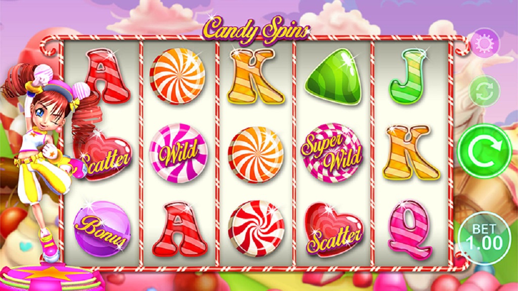 Screenshot of Candy Spins slot from MetaGU