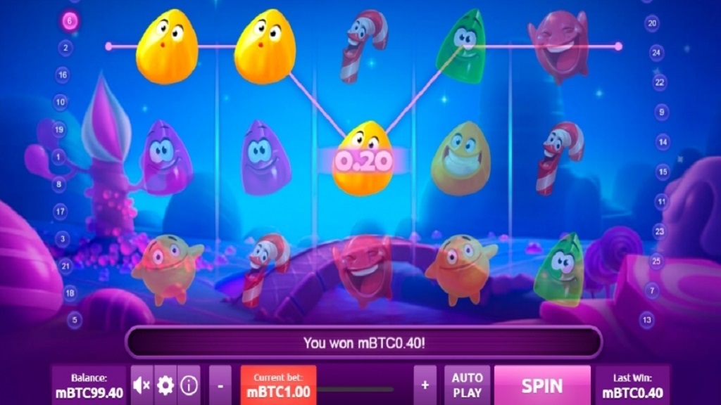 Screenshot of Candy World slot from Rakki