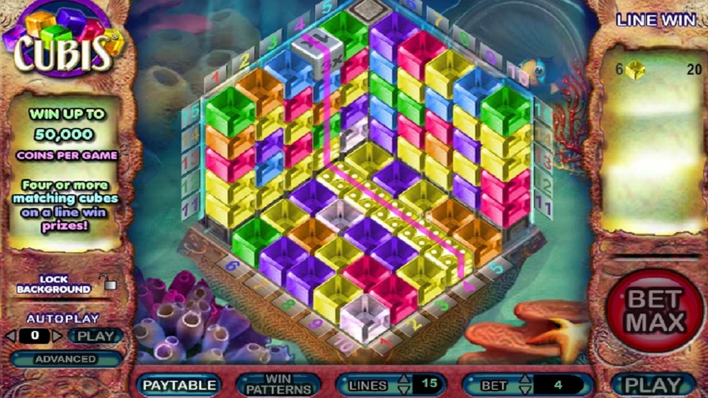 Screenshot of Cubis slot from NYX Gaming