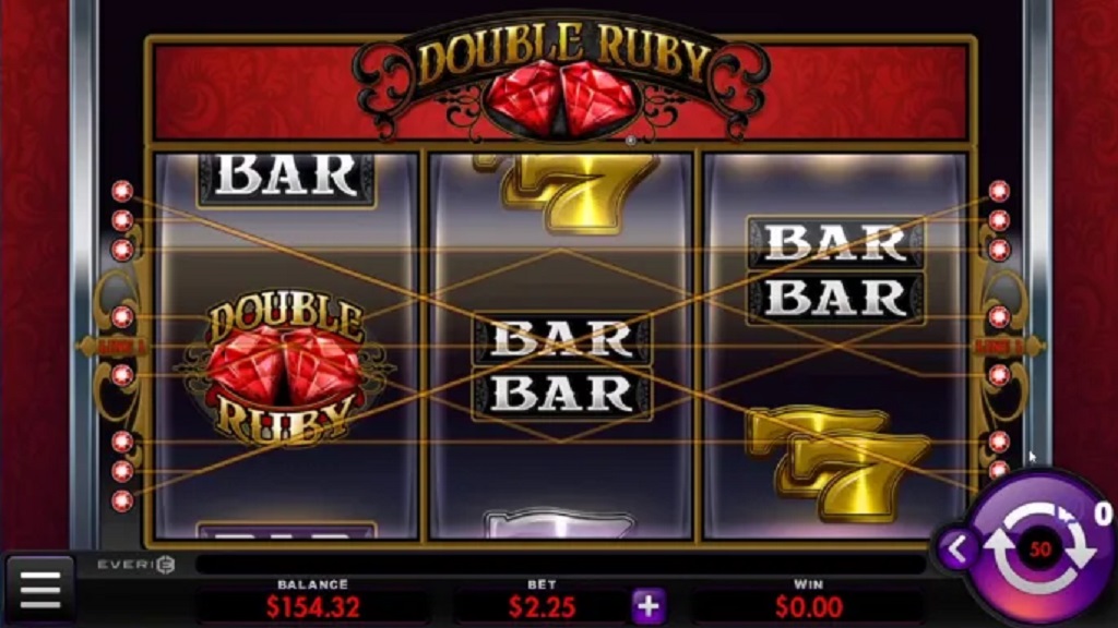 Screenshot of Double Ruby slot from MultiMedia Games