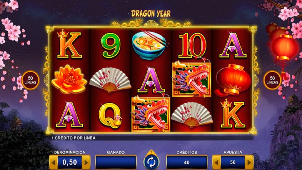 Screenshot of Dragon Year slot from Zitro