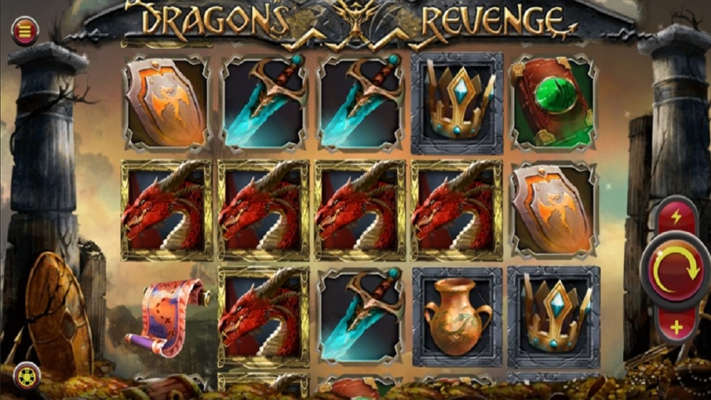 Screenshot of Dragons Revenge slot from Mobilots