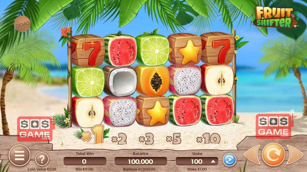 Screenshot of Fruit Shifter slot from Air Dice