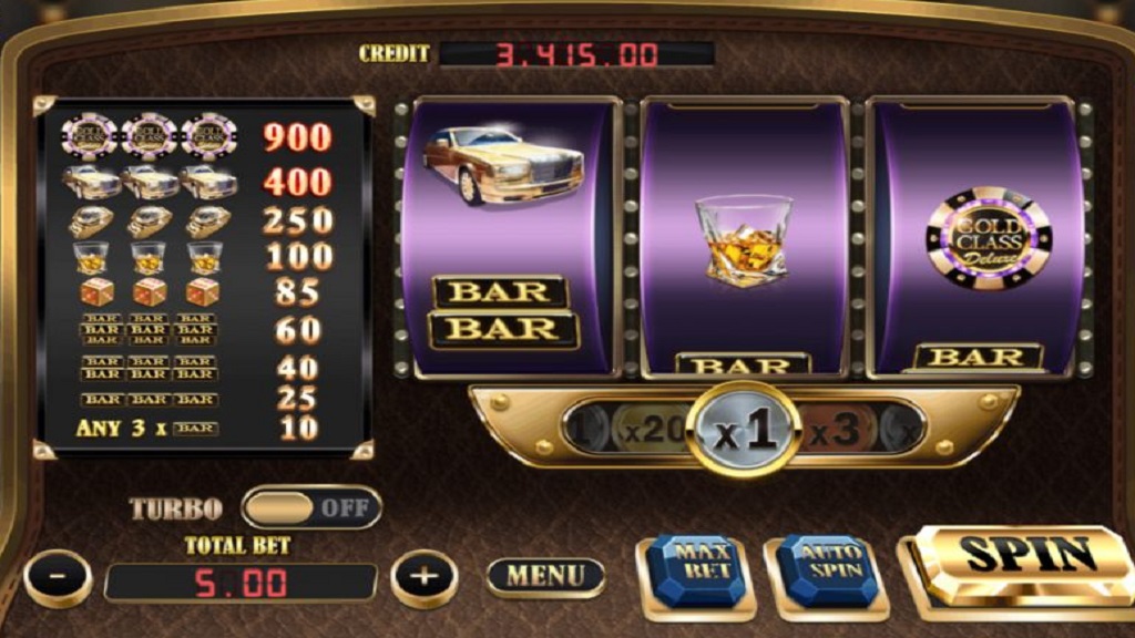 Screenshot of Gold Class slot from XIN Gaming
