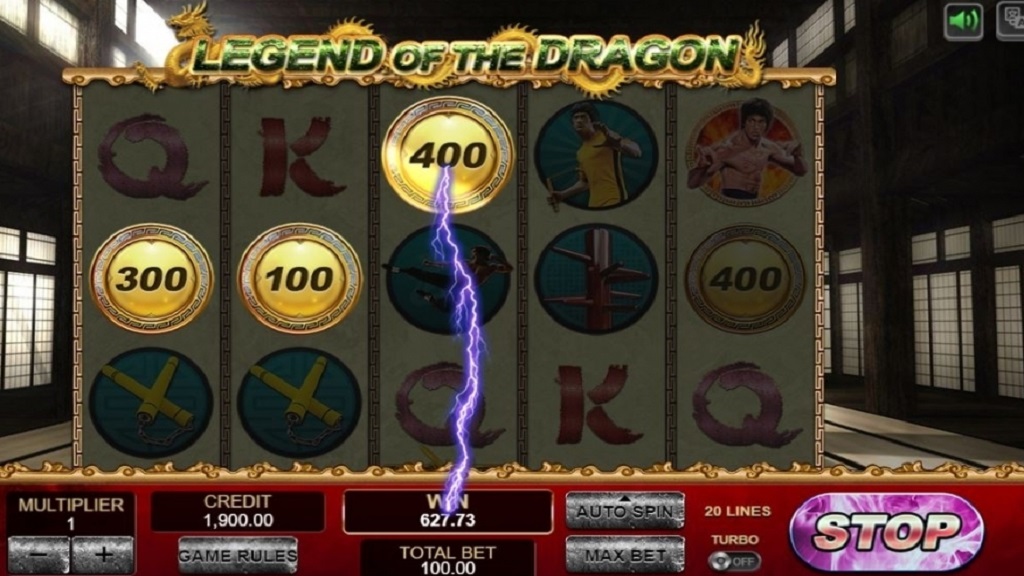 Screenshot of Legend of the Dragon slot from XIN Gaming