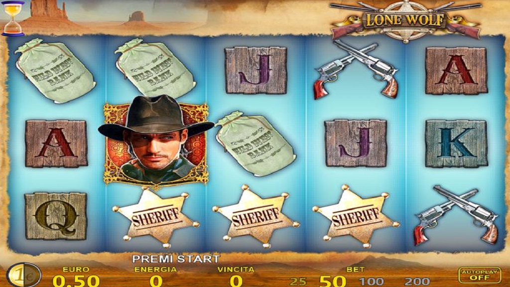 Screenshot of Lone Wolf slot from Octavian