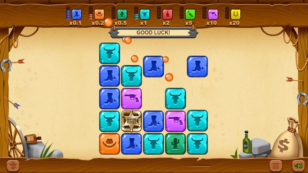 Screenshot of Lucky Bills Bounty Blast slot from Skillz Gaming