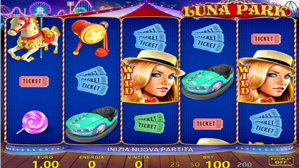 Screenshot of Luna Park slot from Octavian