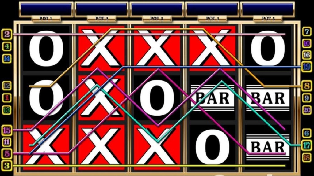 Screenshot of Mega Pots Bar-X Gold slot from OpenBet