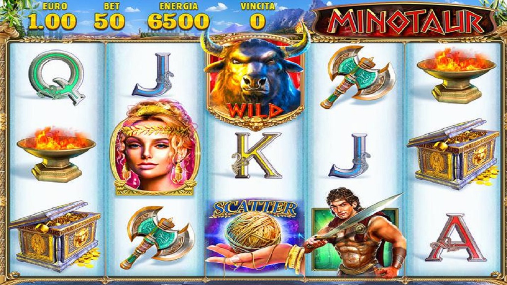 Screenshot of Minotaur slot from Octavian