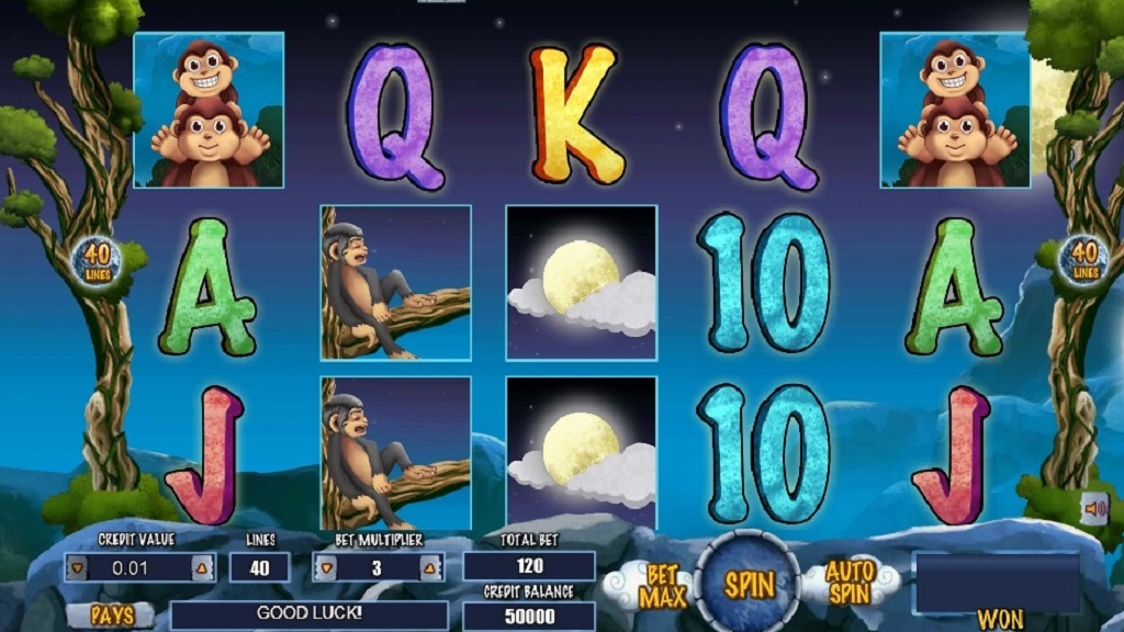 Screenshot of Monkey and the Moon slot from Top Trend Gaming