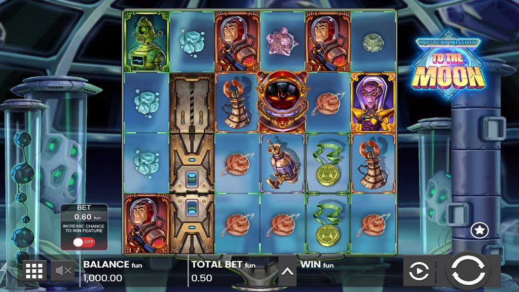 Screenshot of Mystery Mission to the Moon slot from Push Gaming