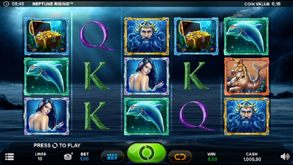 Screenshot of Neptune Rising slot from PlankGaming