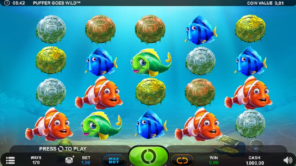 Screenshot of Puffer Goes Wild slot from PlankGaming