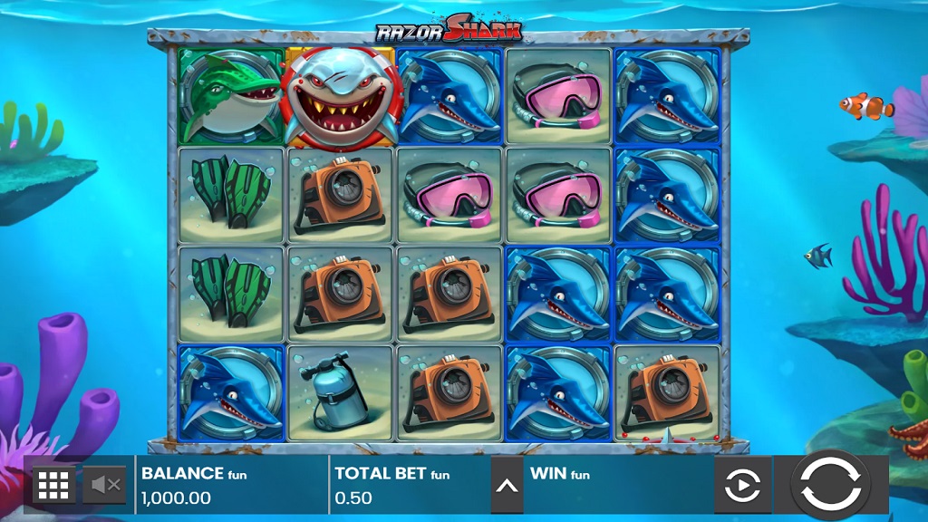 Screenshot of Razor Shark slot from Push Gaming