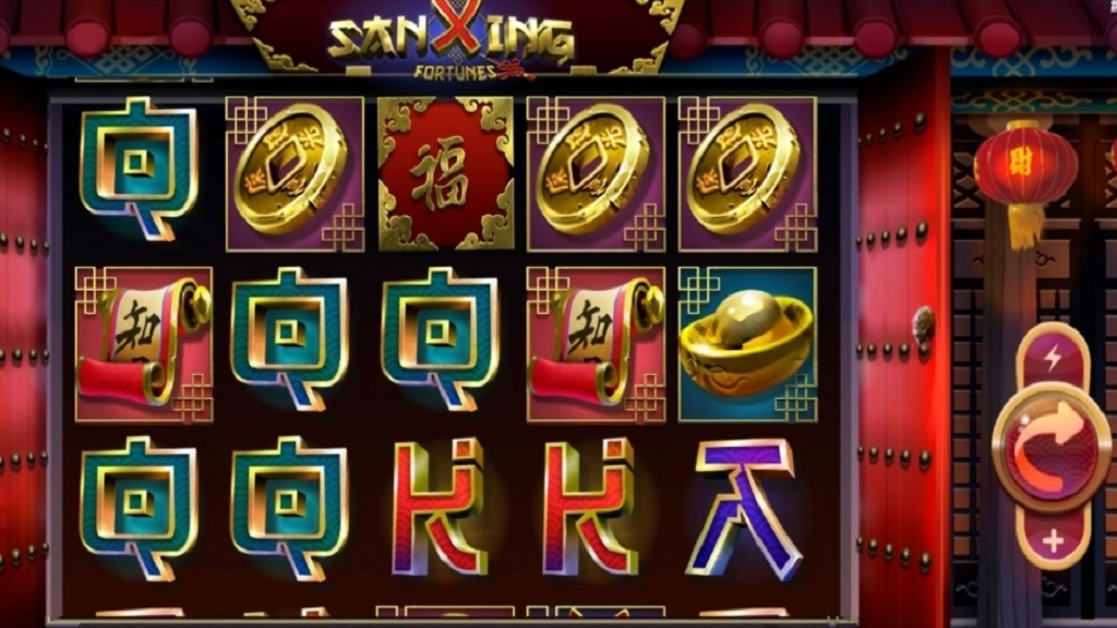 Screenshot of Sanxing Fortunes slot from Mobilots