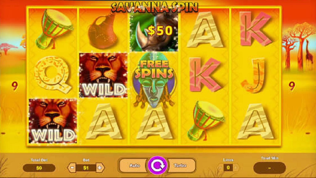 Screenshot of Savanna Spin slot from NetPlay