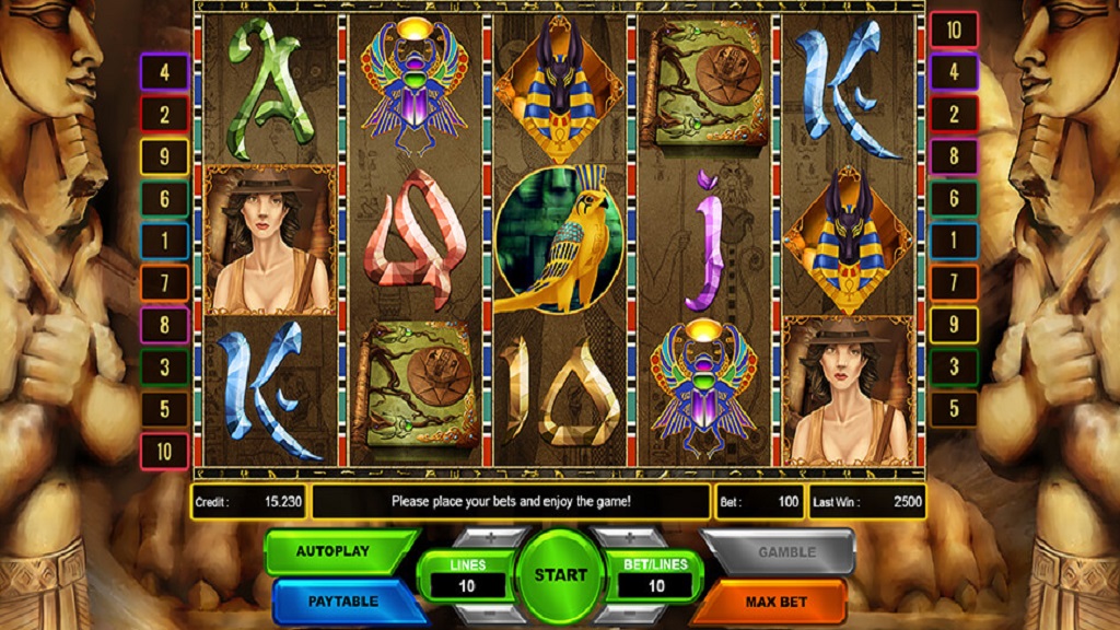 Screenshot of Secret Treasure Of Pharaoh slot from Platin Gaming