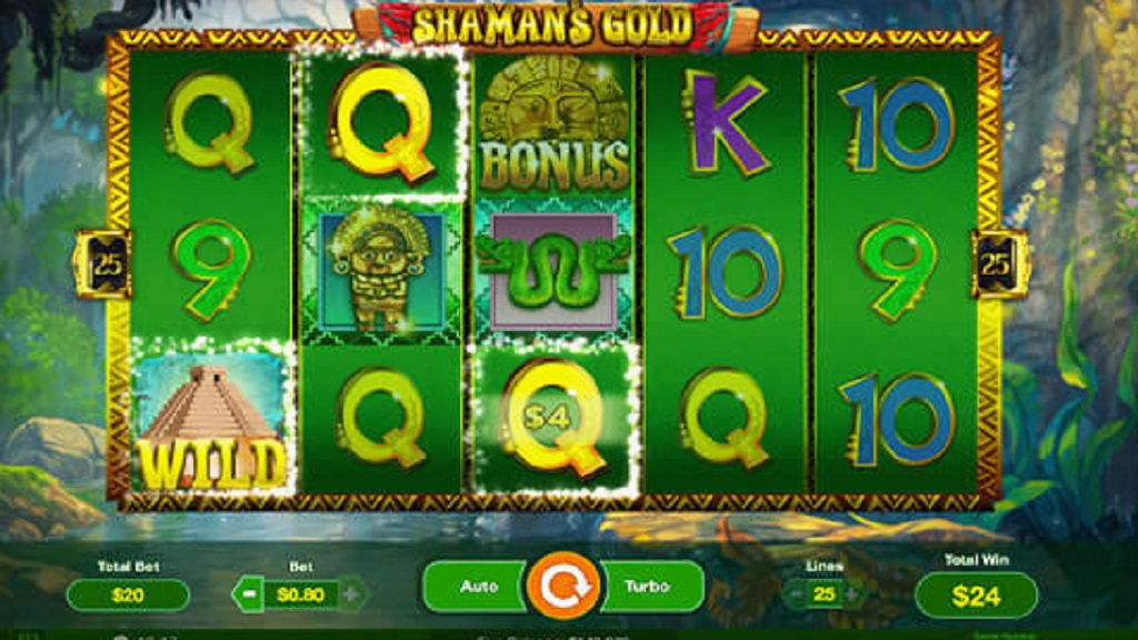 Screenshot of Shaman’s Gold slot from NetPlay