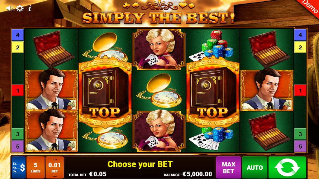 Screenshot of Simply the Best slot from Gamomat