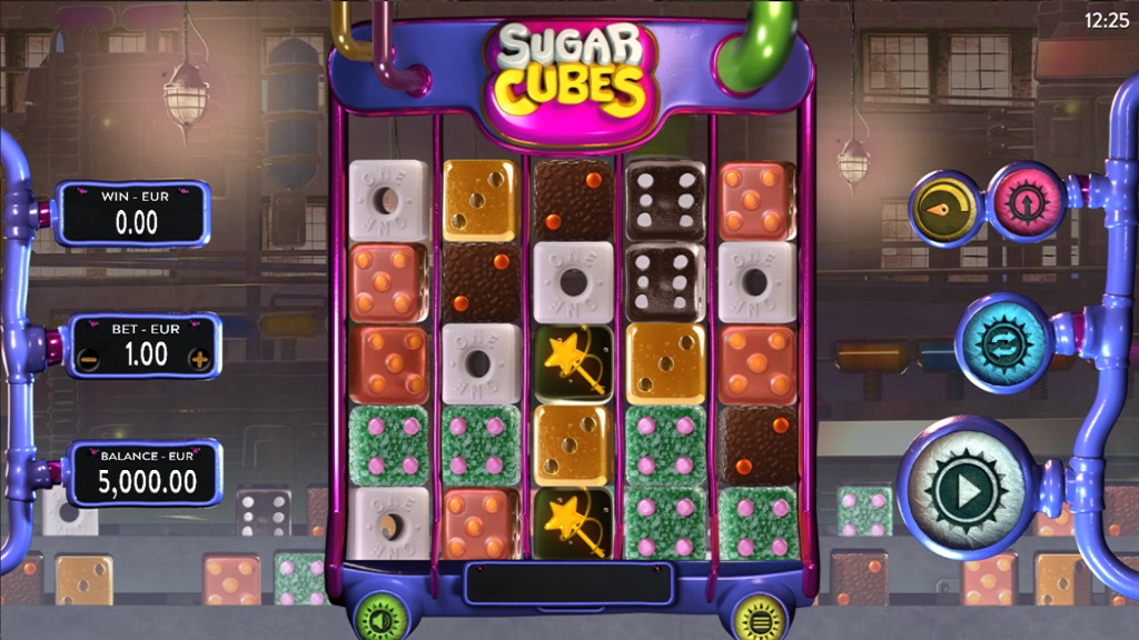 Screenshot of Sugar Cubes slot from Dice Lab